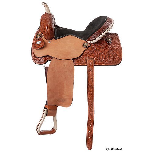 Silver Royal Angus Barrel Saddle 15.5 Lt Oil