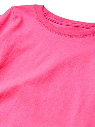 1 Hanes+Girls+Sleeve+T+Shirt+Amaranth