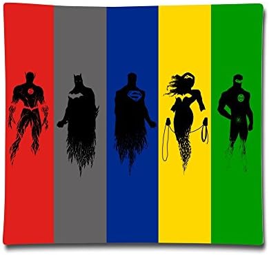 Justice League Cotton Sateen Pillow Case Cushion Cover (18"x 18")