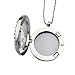 Buytra 2 Pack Living Memory Floating Charm Glass Locket Pendant Necklace Bracelet Set for Women Girls Jewelry Making, Silver