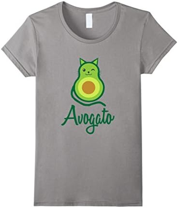 Womens Avogato T Shirt Kitty Cat Funny Meow Medium Slate