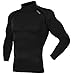 [DRSKIN] Thermal Fleece Coldgear Tight Compression Base Layer Long Sleeve Under Shirt & Pants. (L, HOT SBB05)