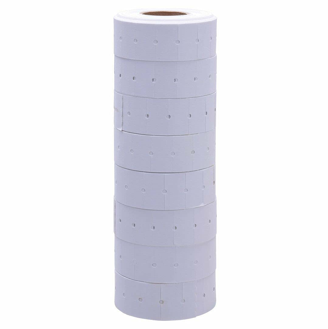 10x Rolls OR 5000 White Price Gun Labels 21 x 12mm CT1 Labels 22x12 21x12 fits MoTex Puma Lynx (White)