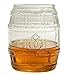 Barrel Whiskey Glass - Rocks Glass for Rum, Tequila, Scotch, Glasses - Whiskey Gifts - 10oz Cocktail, Lowball, Old Fashioned Glass (Set of 2) Unique Bar Decor & Bourbon Gifts by Prestige (Set of 2)