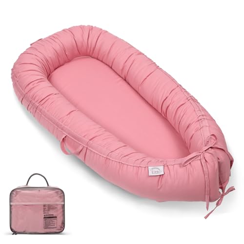 EAQ Baby Lounger Cover, Portable Baby Nest Cover Breathable & Soft, Organic Cotton, Newborn Essentials for Baby