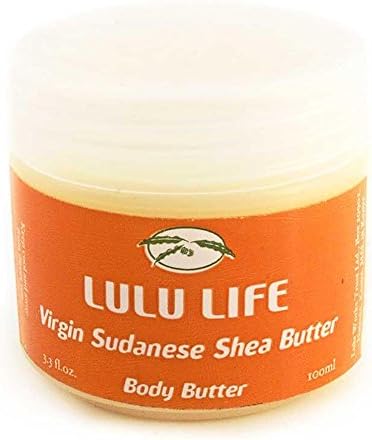 Lulu Life Virgin Sudanese Shea Butter - Grade A, Cold Pressed, & Raw from East Africa (Sandalwood)