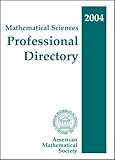 Mathematical Sciences Professional Directory 2004, , 0821834738