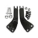 XFMT Black Passenger Foot Peg Support Kit For Harley Dyna Super Glide Street Bob 2006-2017