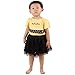 Baby House Baby Girl 3Pcs Bee Dot Flower Yellow Romper&Hairband+Black Yarn Skirt