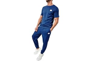JMIERR Mens Sweatpant Sets 2 Piece Outfits Casual Short Sleeve T Shirt and Summer Workout Sweatpants Set with Pockets