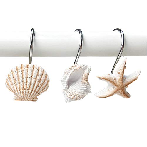 Grace life 12 PCS Fashion Decorative Starfish Seashell Conch Style