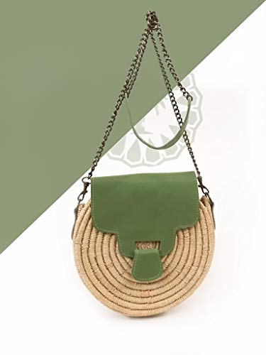 raffia circle bag