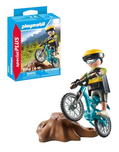 Photo du produit Amazon Cycliste VTT + SOUCHE SPE+ PLAYMOBIL PLL71756 en promotion à 2.05€