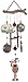 Sunset Vista Designs 91700 Rustic Outdoor Chimes Trailer Park Collection Wind Chime for Patios Porches and More, 30-Inch, Happy Camper Moose