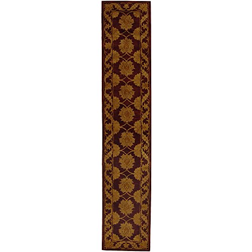 Safavieh Heritage Collection HG314B Handcrafted Traditional Oriental Maroon Wool Runner (2'3" x 12')