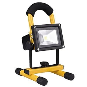 LED 投光器 10W 充電式 ホワイト(6500K) 1150LM