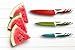 Kitchen Knife Set - 3 Quality Kitchen Knives - Paring, Utility, Chef Knife - Non-Stick Coating for Easy Cutting and Cleaning - Colored Extra Sharp Stainless Steel Blades - Non-Slip Soft Handles