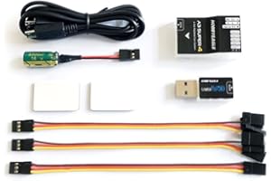 VilogaRC A3 Super4 Hobbyeagle Flight Controller 6-Axis Gyro Stabilizer Full Set with Program Card for Fixed Wing RC Airplane FPV Aircraft Models (A3 Super4 Standard Set)