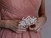 SWEETV Flower Wedding Hair Comb Ivory Pearl Clip,Bridal Hair Piece Women Hair Accessories for Brides