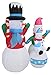 6 Foot Tall Christmas Inflatable Snowman Snowmen Family Lighted Yard Decoration