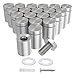 LuckIn 20-Pack Sign Standoff Screws 5/8 x 1 1/4 in, Acrylic Standoff Mounting Hardware, Stainless Steel Standoffs for Glass Panel, Plexiglass Picture
