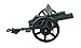 Toy Essentials 12 Pcs Army Green Cannons with Moving Wheels 4 Inches