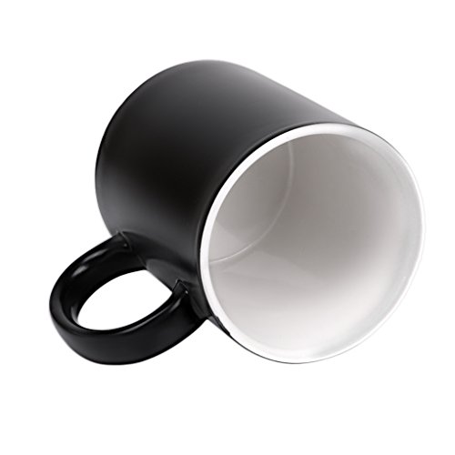 Magic Custom Photo Color Changing Coffee Mug Cup, Personalized DIY Print Ceramic Hot Heat Sensitive Cup Birthday Christmas Gift -Add YOUR PHOTO&TEXT - Thumbnail 4