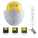 LED Child Night Light, Baby Bedside Lamp with Wireless Remote Control, 10 Brightness Adjustable, 3 Kinds Timing, Plug in Wall Lamp for Kids Infant Toddler Nursery Bedroom