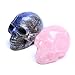 2'' Hand carved skulls Healing Crystal Stone Human Reiki Skull Figurine Statue Sculptures Mixed Stone(Pack of 2)