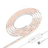 Koogeek LED Strip Lights, USB Smart Strip Lights Waterproof 16 Million Color Changing SMD 5050 6.56ft for 40-60in TV Compatible with Alexa and Google Assistant, Apple HomeKit, Android