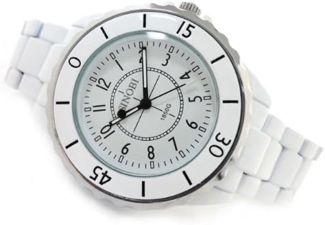 Amazon シノビ Sinobi 腕時計 メタルベルト丸形ホールフェイス 白ホワイト Mb36 メンズ インポート メンズ腕時計 腕時計 通販
