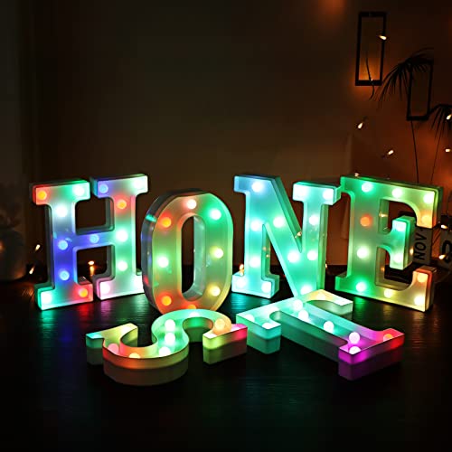 Light Up Letters Led Marquee Letter Lights AUTO Color Changing
