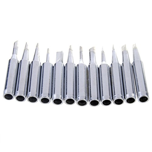 DAOKI 12pcs Solder Screwdriver Iron Tip 900M-T for Hakko Soldering Rework Station Tool Electronic 936/937/928