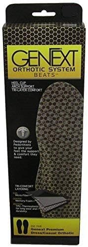 GenExt by Beats Premium Neutral Heel with Met Pad Full Orthotic Arch Support Insole (Women's 7)