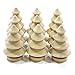 TINKSKY 10pcs Blank DIY Wooden Christmas Tree Peg Dolls Party Cake Toppers Christmas Decoration
