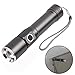 18650 Zoom Flashlight,Smartlife15 240LM Magnetic Mini LED Torch Adjustable Focus Zoom Light Lamp, 3 Modes Waterproof, Army-Gray (Flashlight Only)