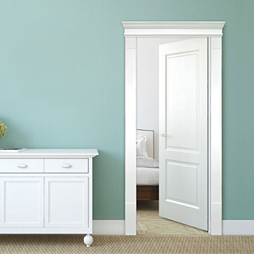 Fypon DSKS05F516K Single Door Surround Kit with 51"W x 6"H Crosshead w/Keystone & 5 1/4"W Fluted