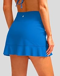 Soothfeel Women's Swim Skirt with Pocket High