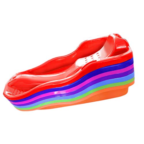 Lamica Outdoor Sports Plastic Skiing Boards Sled Luge Snow Grass Sand Board Ski Pad Snowboard with Rope for Double People