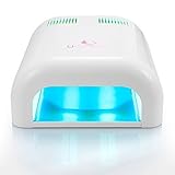StarryBay Nail Dryer Light For Acrylic, Gelish & Shellac Curing, Upgraded with Sliding Tray and Timer Setting (white)