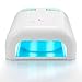StarryBay Nail Dryer Light For Acrylic, Gelish & Shellac Curing, Upgraded with Sliding Tray and Timer Setting (white)