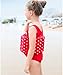 Zerlar Floatation Swimsuits with Adjustable Buoyancy for 1-10 Years Baby Girls (Red, Height:31.5''-35.4''/Weight:19.8lb-26.4lb)