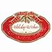 Damask Holiday Sentiment Oval Serving Tray