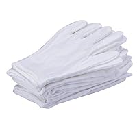 10Pairs White Cotton Gloves Large Size for Coin Jewelry Silver Inspection by LUCKY SLD