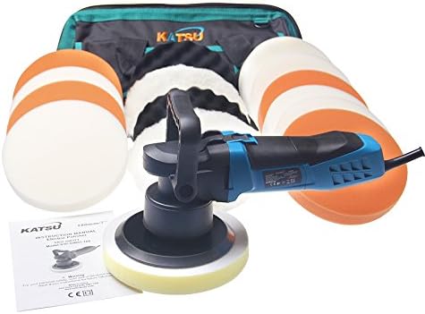 KATSU Dual Action Car Polisher, 850W 150mm Random Orbital Polisher, Electric Buffer Polishing Waxing Machine