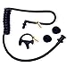 Replacement Acoustic Tube with Earbud Compatible for Motorola Kenwood Midland Two Way Radio- Lsgoodcare Replacement Coil Tube Black +2 Way Radio Open Ear Insert Earmold Ear Bud Ear Piece Small Black
