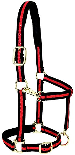 Weaver Leather Caballo Acolchado de Nailon Ajustable, Rojo, Caballo Grande de 1 Pulgada