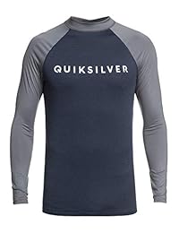 Quiksilver Always There - Protector solar de manga larga para hombre, protección UPF 50 +