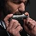 Eastar Captain Blues Diatonic Harmonica, 10 Holes C Key Harmonicas for Adults Beginner Kids with Hard Case and Cloth, Silver
