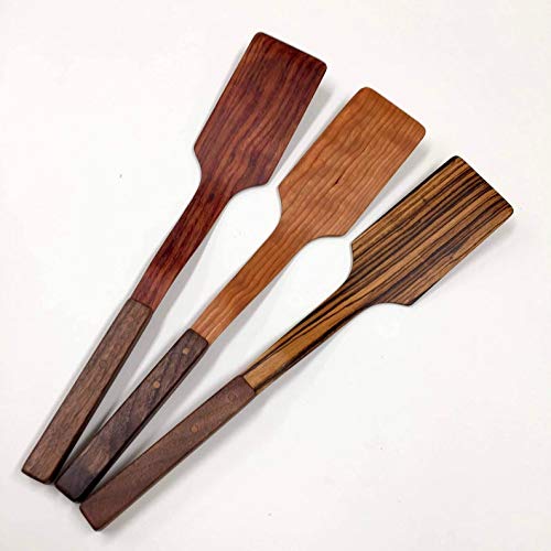 Handmade wood spatula flat, wooden kitchen utensil Handmade